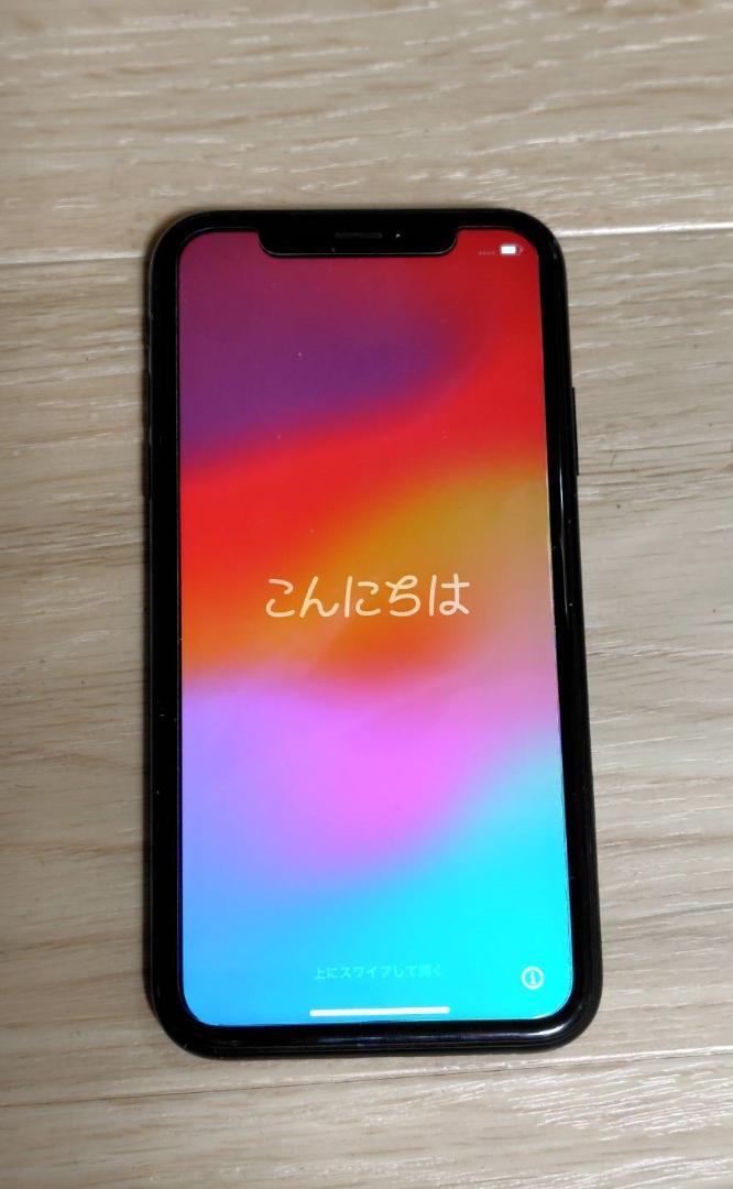 AppleiPhoneXR 64GB Black　　ジャンク扱い…バックパネルひび割れ