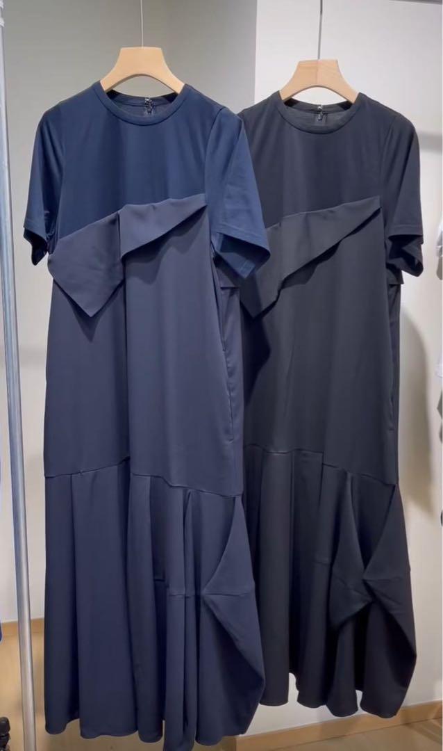 トップブランドのファッション ENFOLD CUT メルカリ - 300IS233-2981 DRESS LAYERED ワンピース