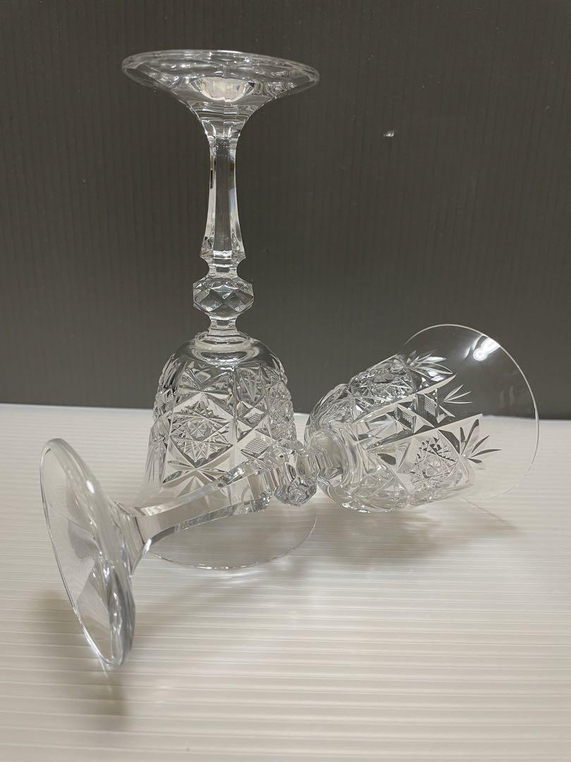 BOHEMIAN ボヘミア　クリスタルグラス2個セット