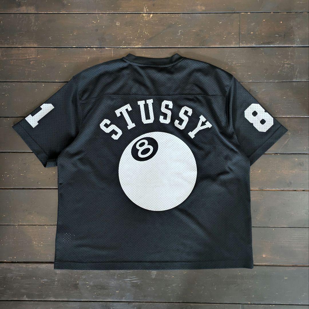 Stussy MESH FOOTBALL 8ball メッシュ Tシャツ