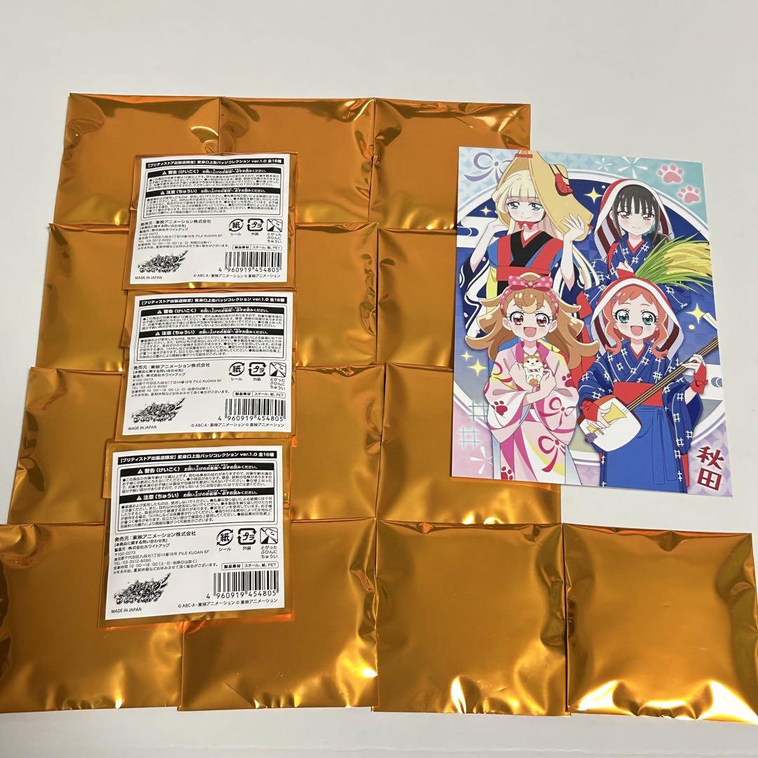 缶バッジ 16個セット プリティストア出張店限定 変身口上缶バッジver.1.0 ピンズ・ピンバッジ・缶バッジ