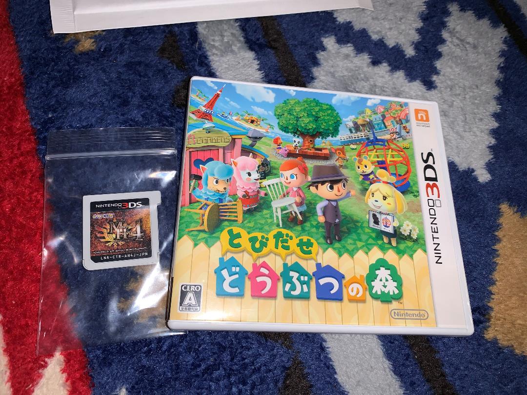 メルカリ 3ds モンハン4 とびだせどうぶつの森 中古2本セット