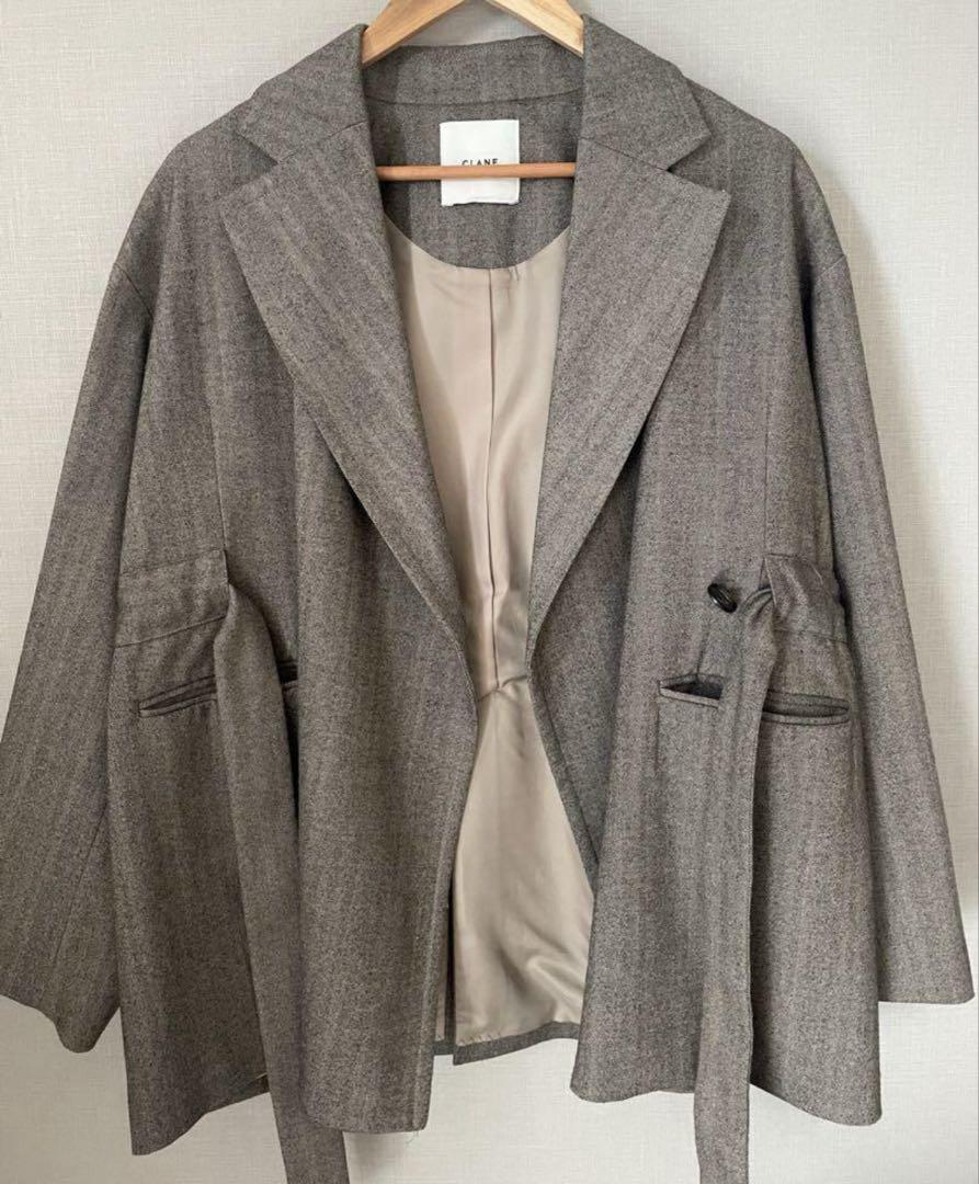 CLANE ☆ 2WAY BELT TAILORED JACKET - メルカリ