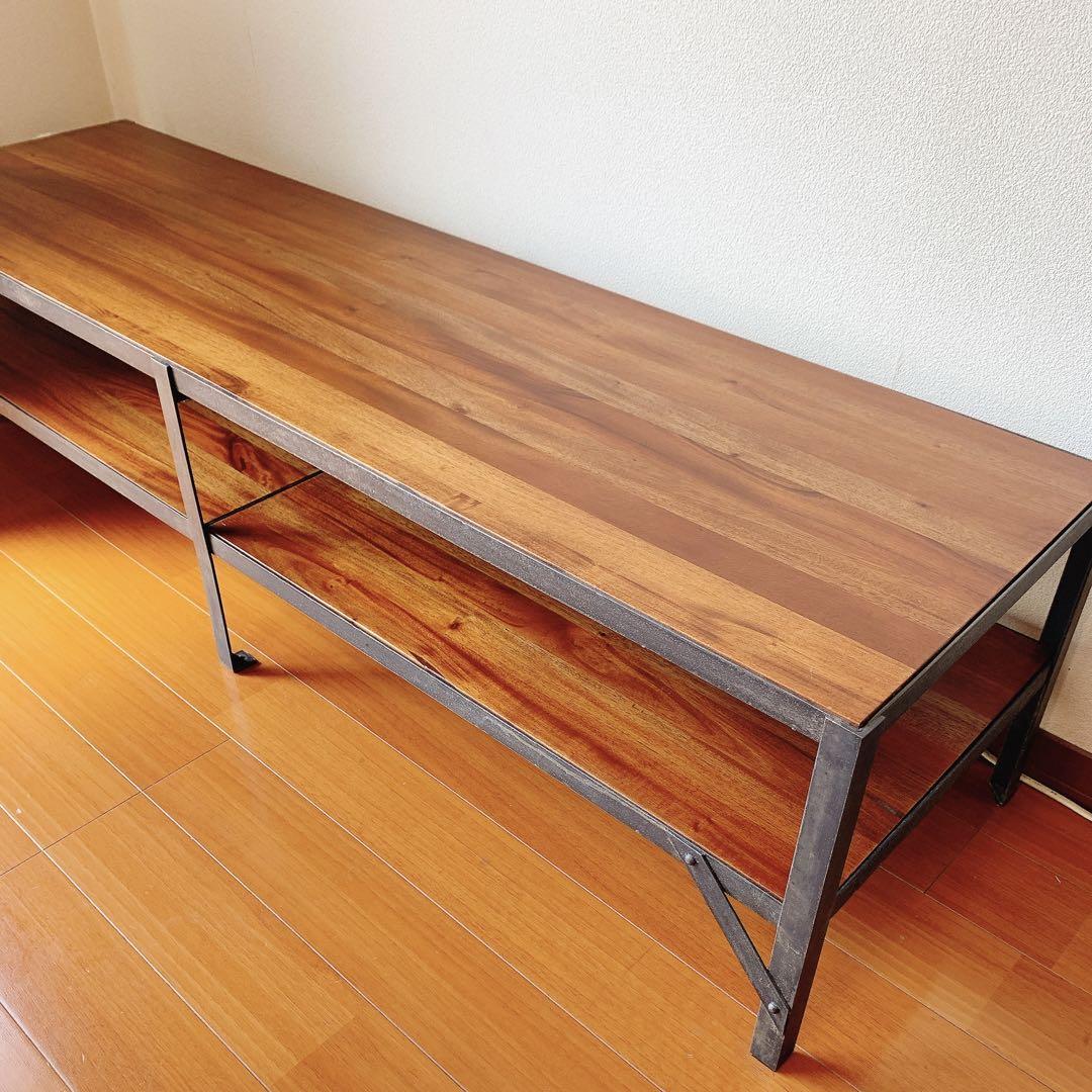 【美品】TVボード ウォルナット+アイアン TV台 acme 画像1