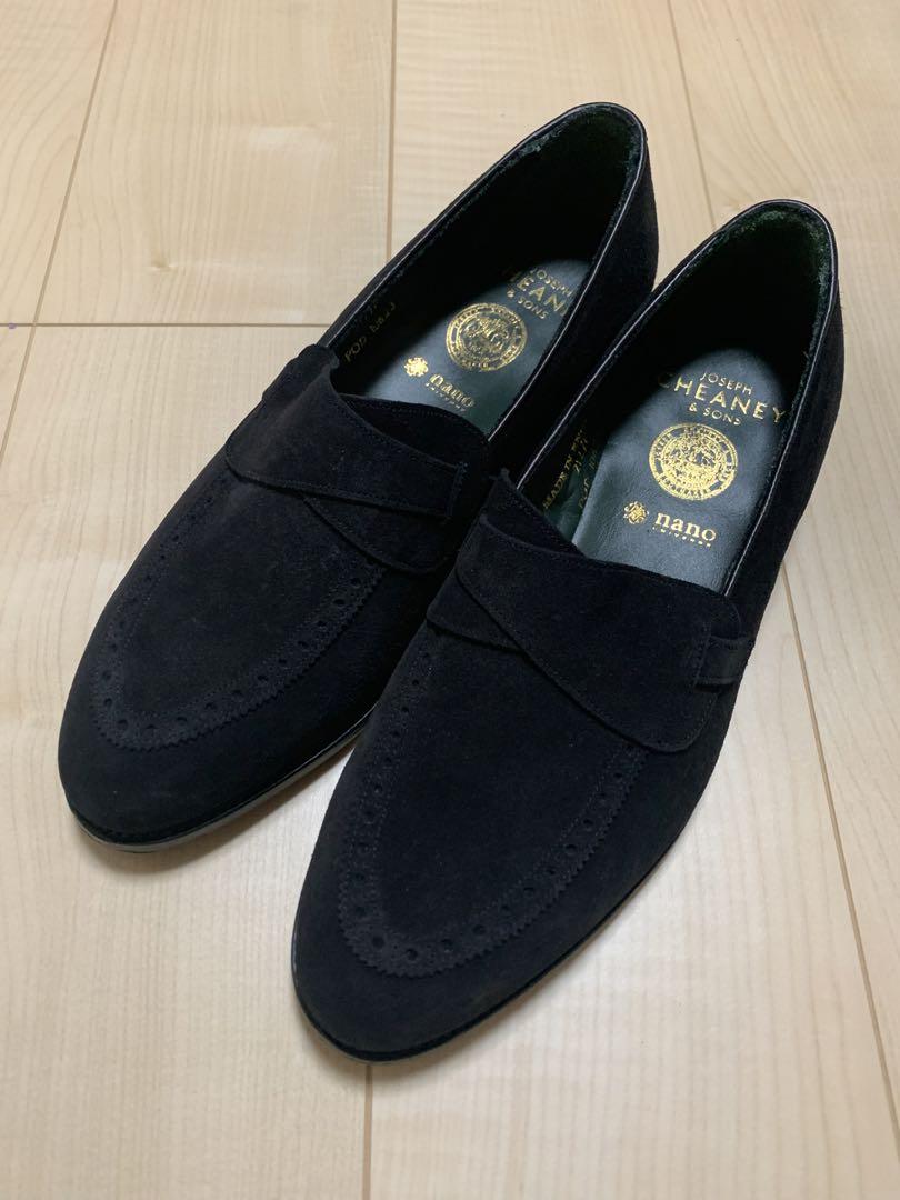 JOSEPH CHEANEY スエードバタフライローファー