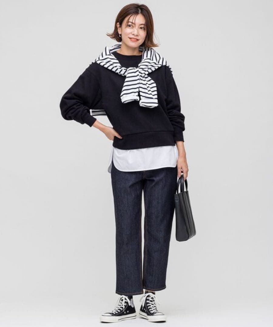 ワイドテーパードパンツM 23区