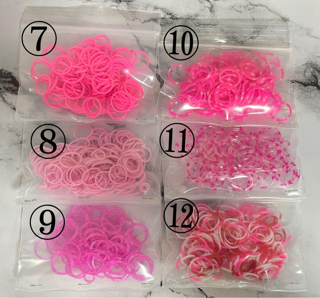 レインボールーム カラフルゴムセットと付属品