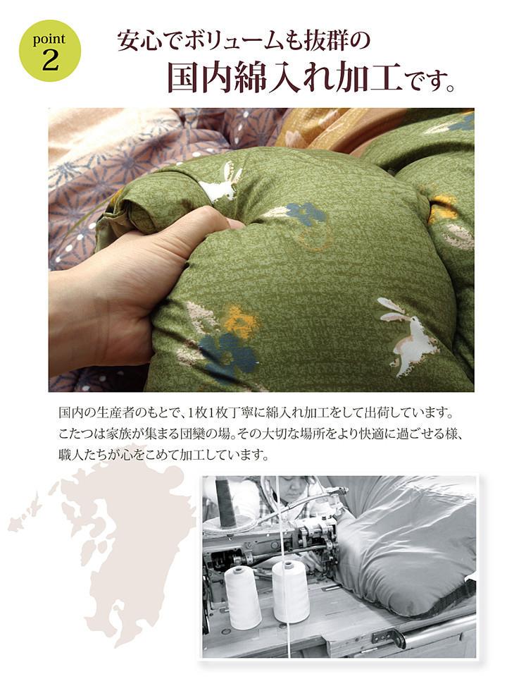 2色 こたつ厚掛け布団 掛け布団敷布団セット 205×205~ dxcXG-m13450005342 4サイズ 和柄 最安値好評