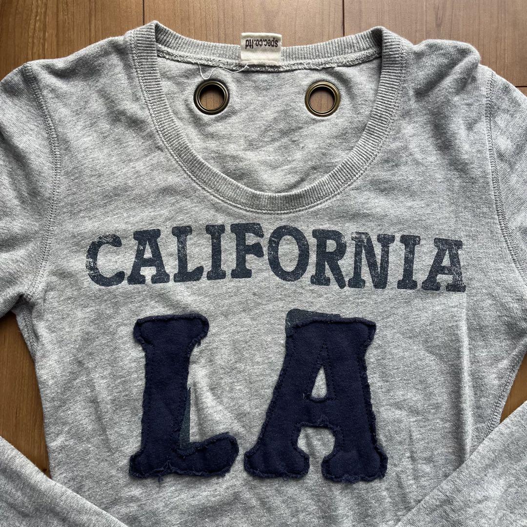 d.i.a.トレーナーカリフォルニア LA プリント グレー GAL ギャル平成