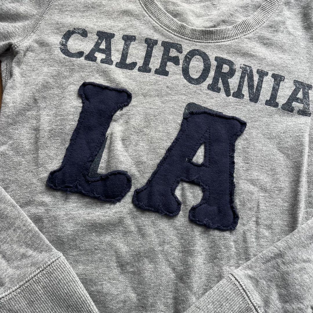 d.i.a.トレーナーカリフォルニア LA プリント グレー GAL ギャル平成