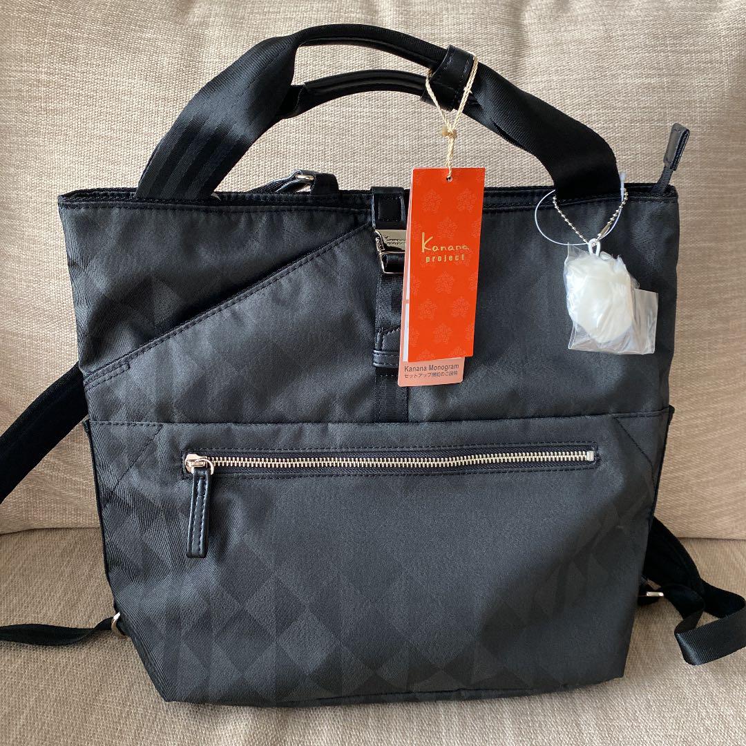 48 割引ブラック系若者の大愛商品 新品 タグ付き Kanana Monogram 2way トートバッグ リュック バックパック バッグブラック系 Myclearstep Com