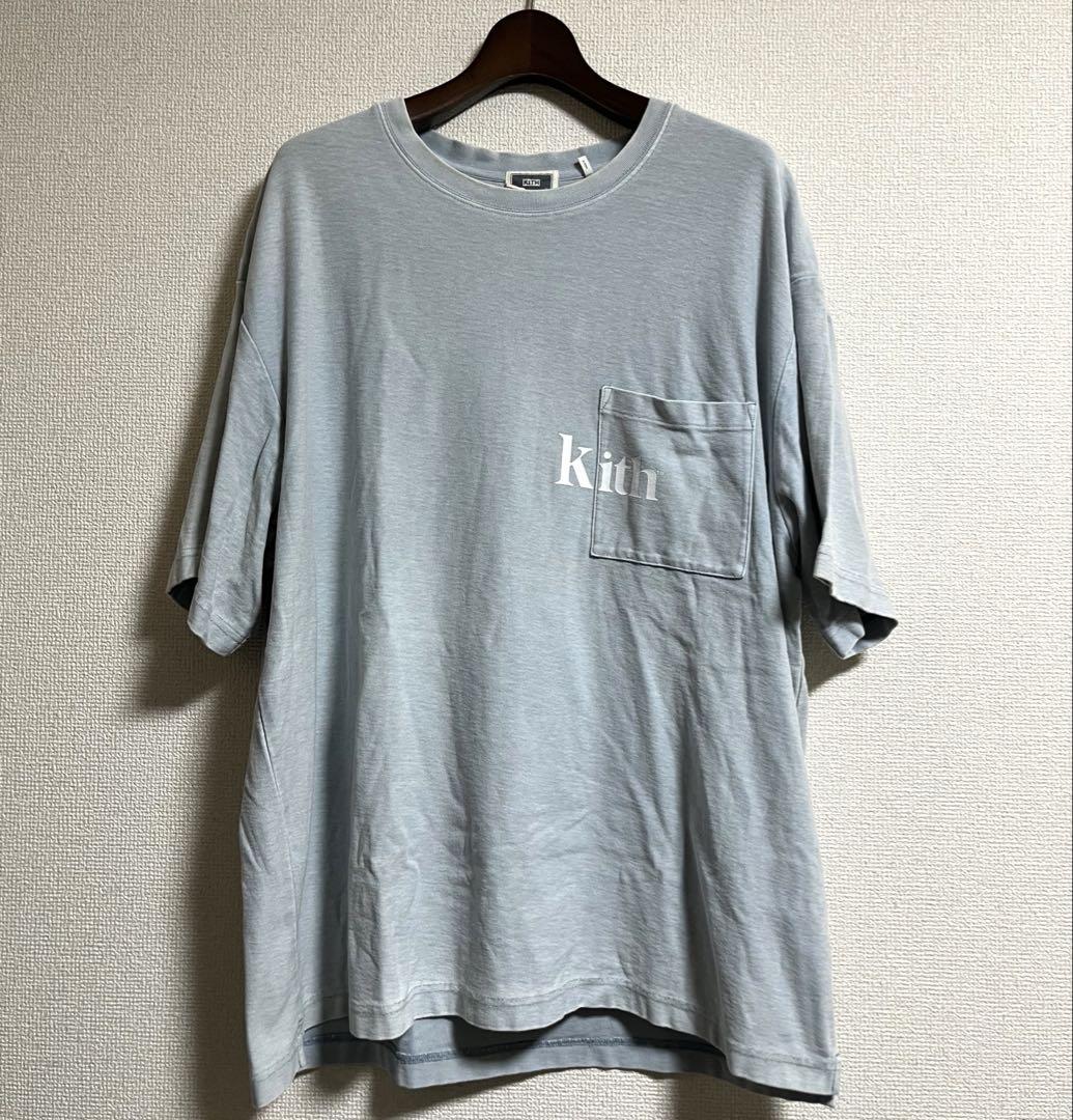 KITH キス◆ロゴ Quinn Tシャツ KITH キス Quinn Pocket Tee USED加工 ロゴtシャツ - メルカリ