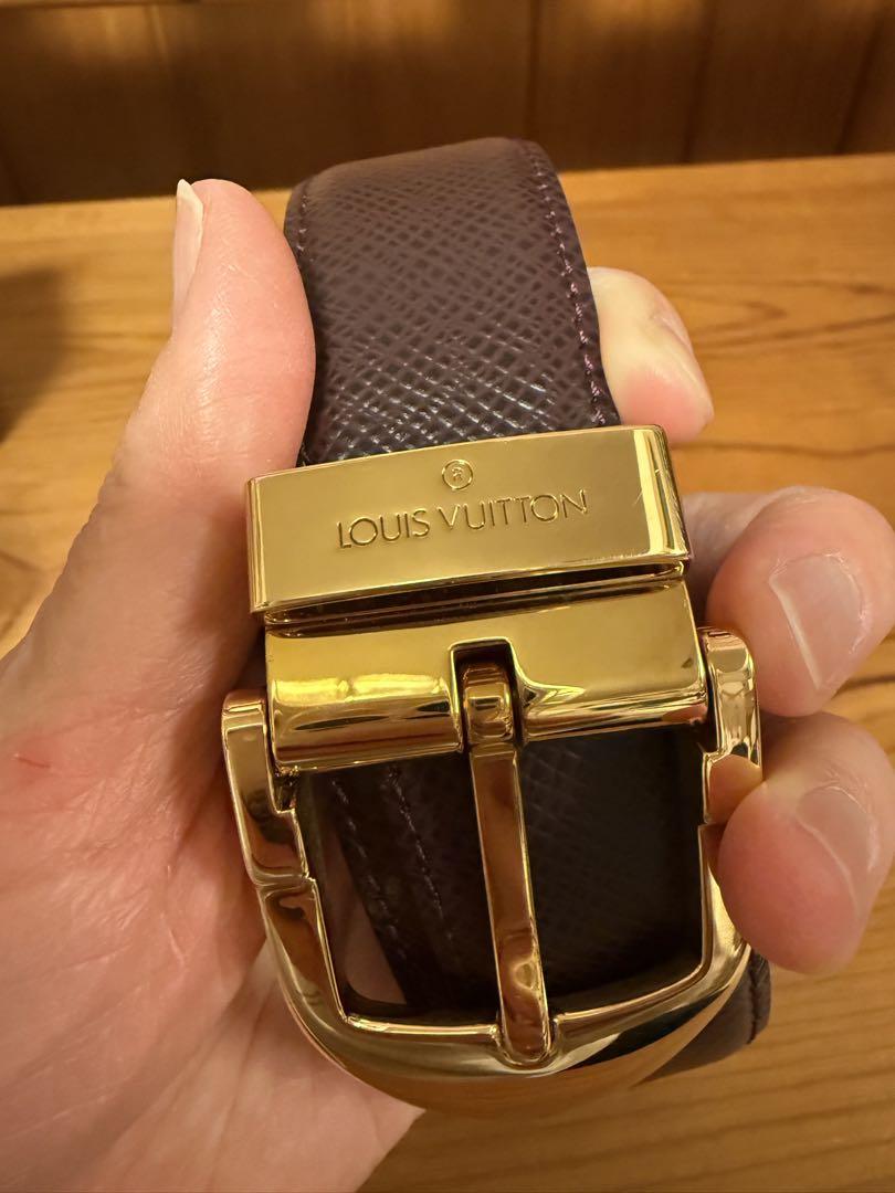 Louis Vuitton ブラウン ベルト ゴールドバックル
