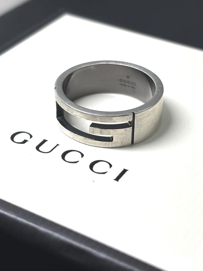 ✨GUCCI グッチ　21号　リング　ブランデッド　G 大きい　ビッグ