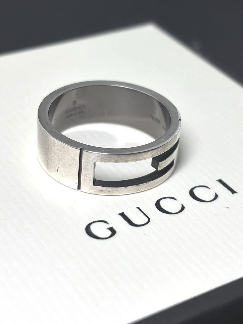 ✨GUCCI グッチ　21号　リング　ブランデッド　G 大きい　ビッグ