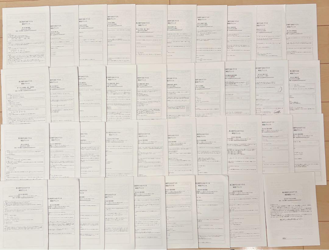 【書き込み無し】鉄緑会　数学　数3完全攻略資料　森嶋先生 書き込み無し】鉄緑会 数学 数3完全攻略資料 森嶋先生