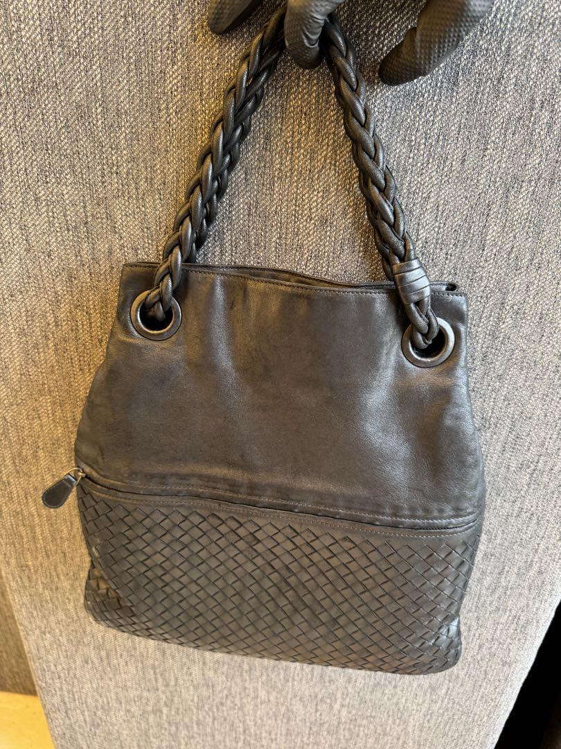 BOTTEGA VENETA ブラックトートバッグ