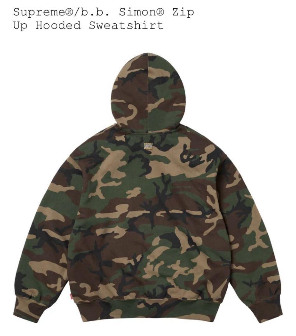 お歳暮ならオンライン L Supreme b.b. Simon Zip Up Hooded Sweat - メルカリ トップス