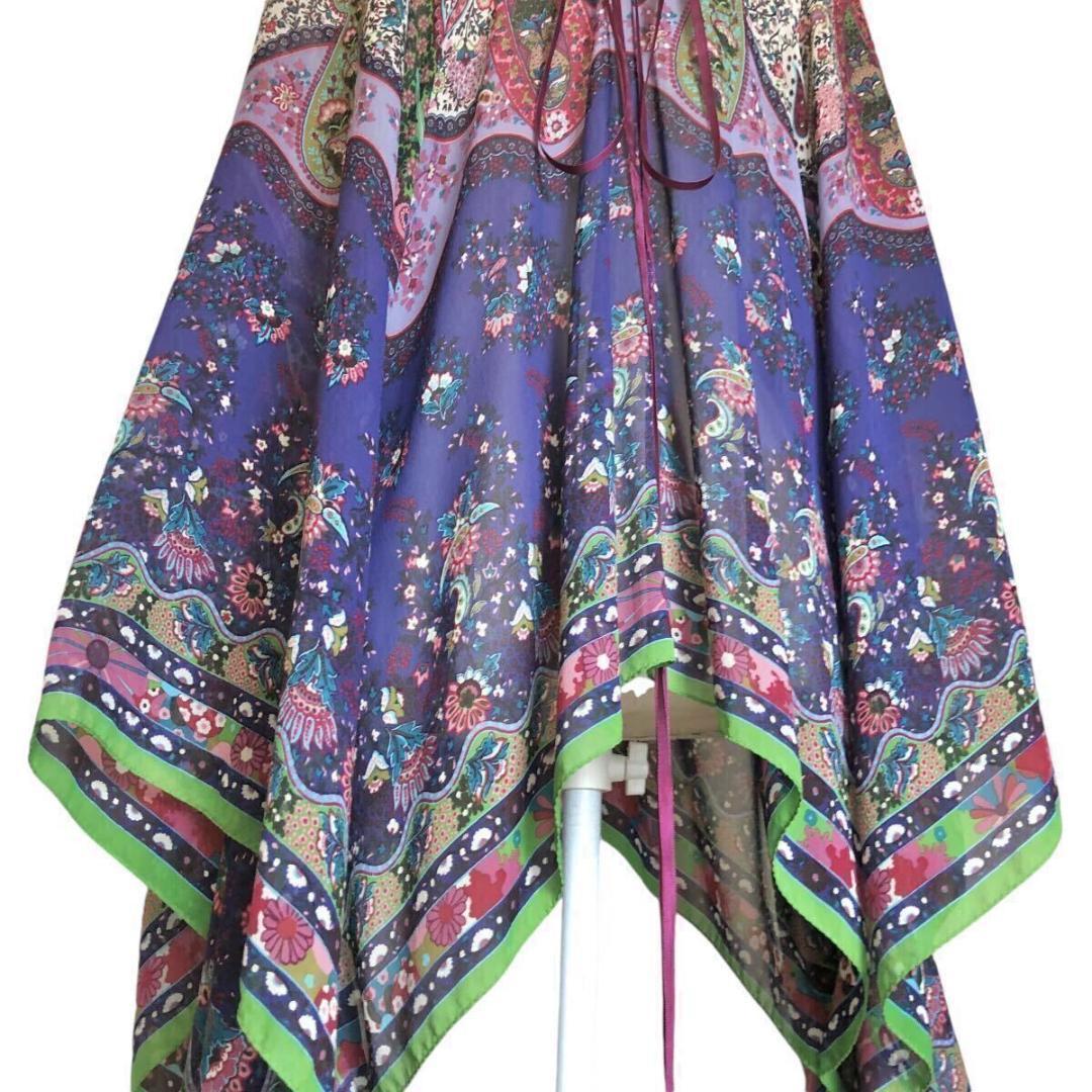 美品⭐️ETRO エトロ シルクペイズリー柄 ポンチョ ブラウス トップス