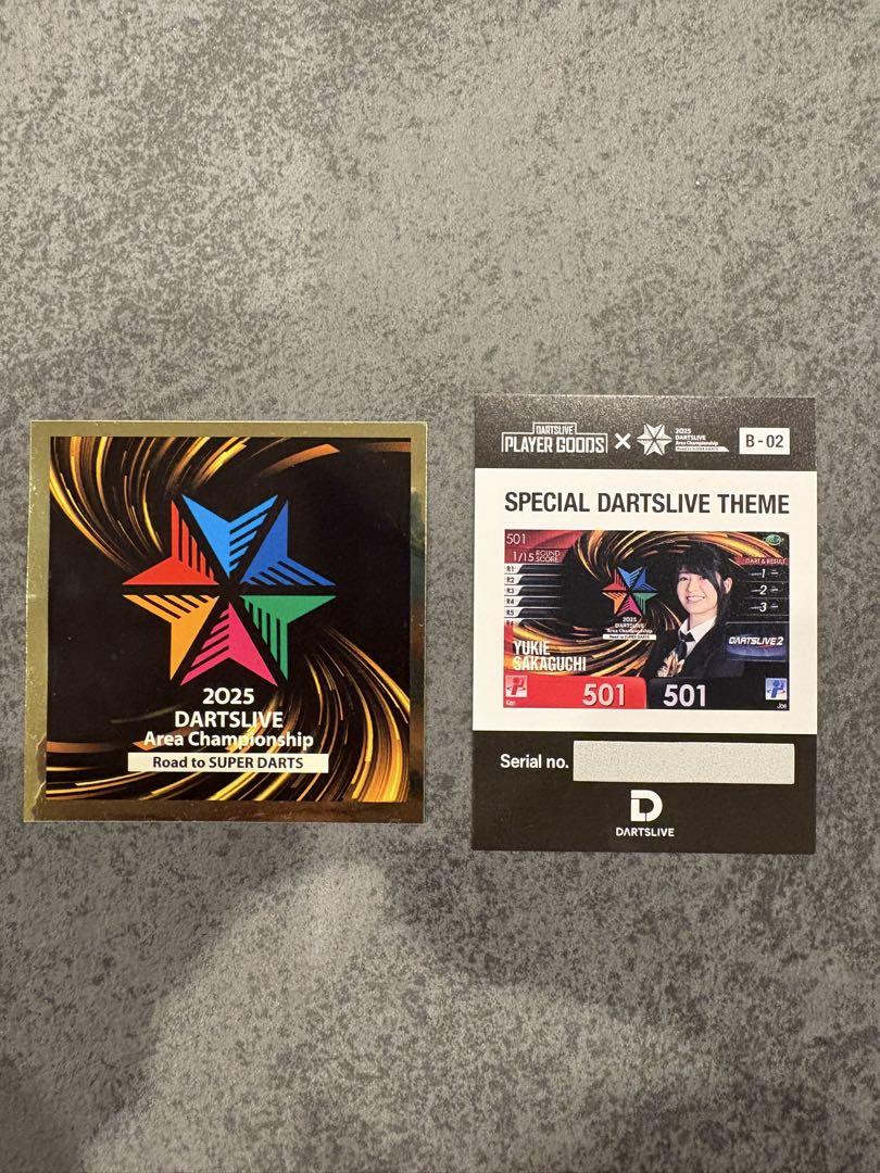 DARTSLIVE 特別テーマ 坂口優希恵 B賞＋ステッカー - メルカリ