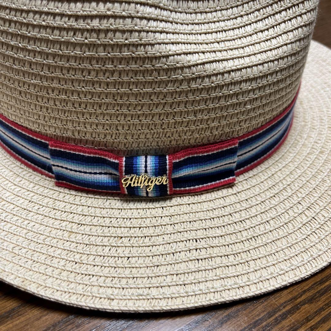 店内商品がすべてレジにて半額！！ トミーヒルフィガー 麦わら帽子 Tommy hilfiger - メルカリ 帽子