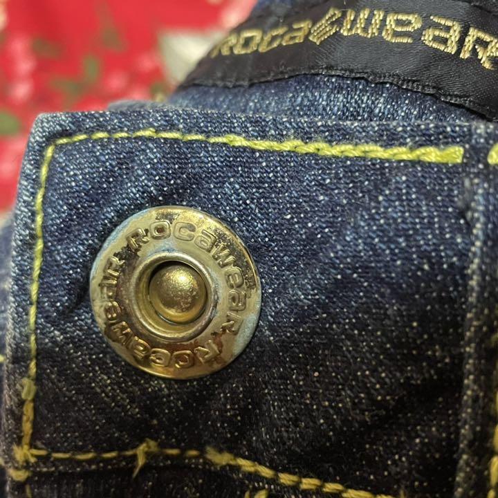 ☆ROCA WEAR☆ロカウェア☆ハーフデニムパンツ☆イエロー