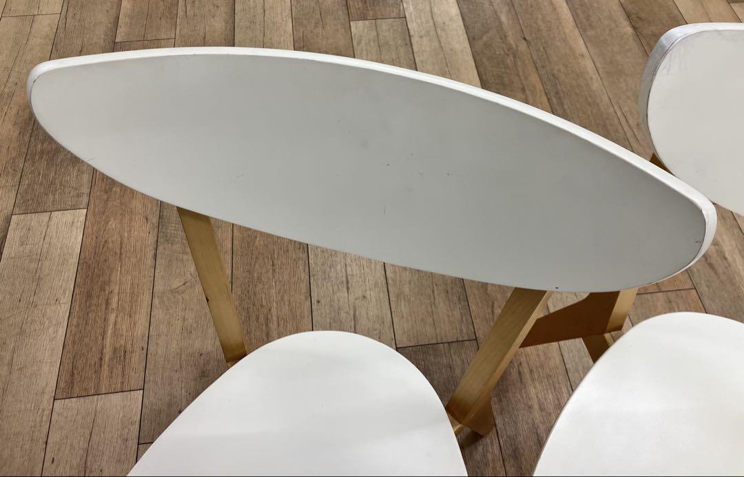 良品　IKEA NORDMYRA ダイニングチェア ホワイト　2脚