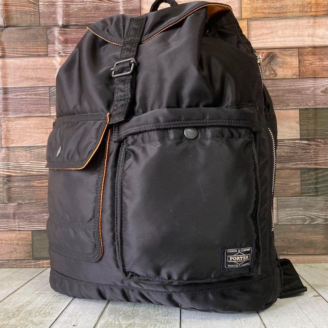 ✨美品✨ ポーター PORTER タンカー リュック　ブラック 黒　吉田カバン