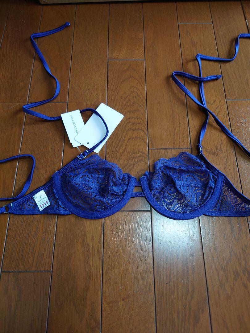 wicked weasel ネイビー レース ビキニ 3点セット