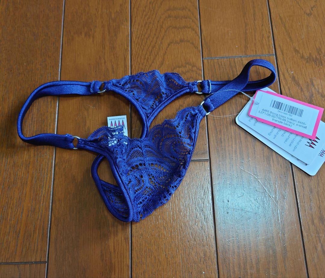 wicked weasel ネイビー レース ビキニ 3点セット