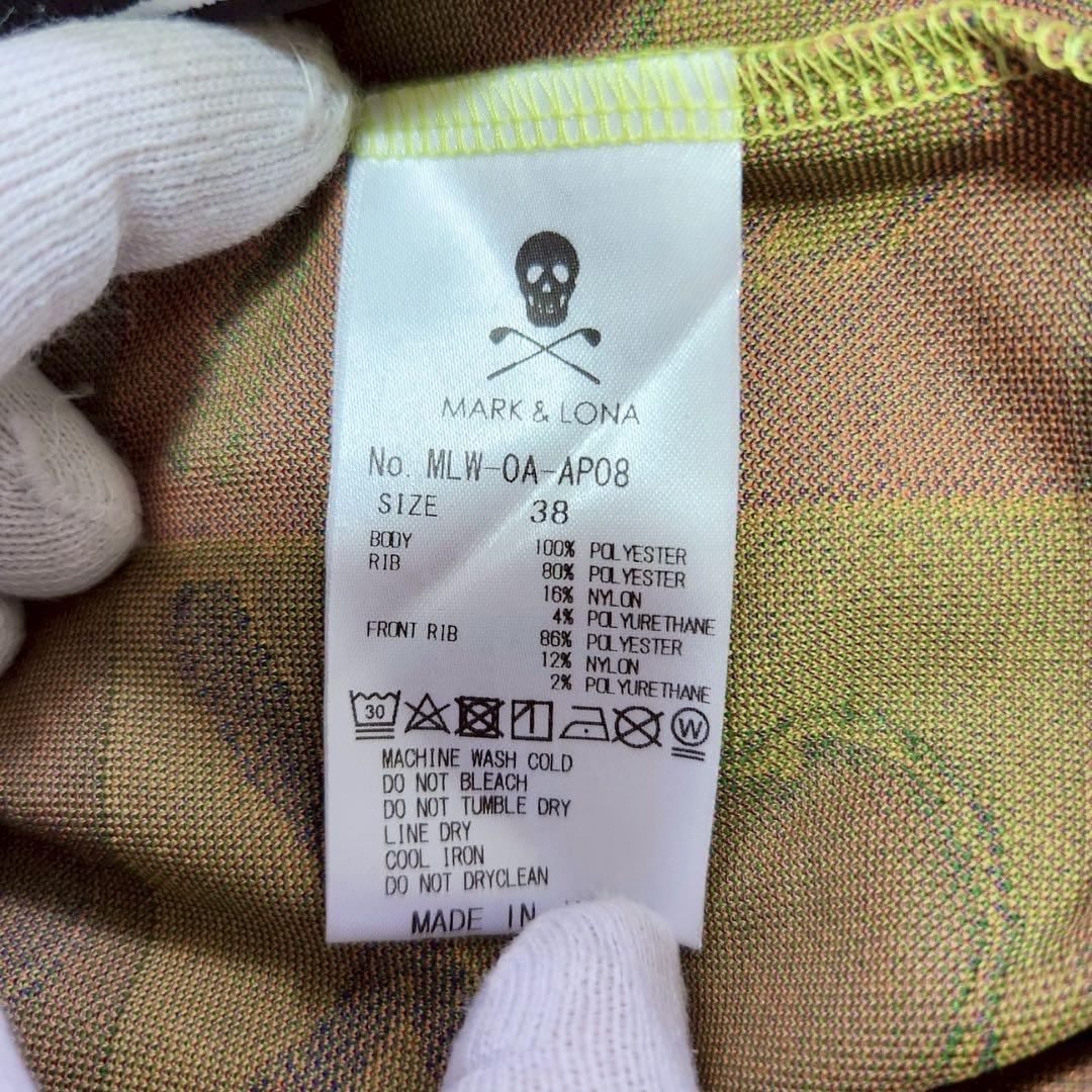 ✨極美品✨MARK&LONA 半袖ポロシャツ ゴルフウェア 総柄