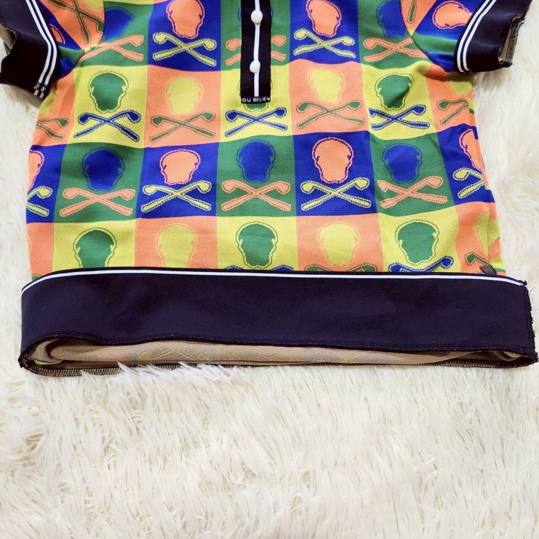 ✨極美品✨MARK&LONA 半袖ポロシャツ ゴルフウェア 総柄