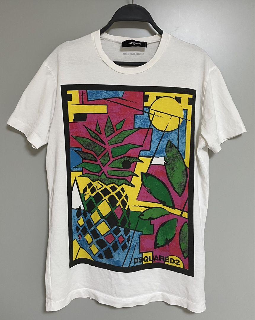 ★DSQUARED2★グラフィック プリント Tシャツ 送料関税込 DSQUARED2 ロゴ Tシャツ | ブラック | FARFETCH JP