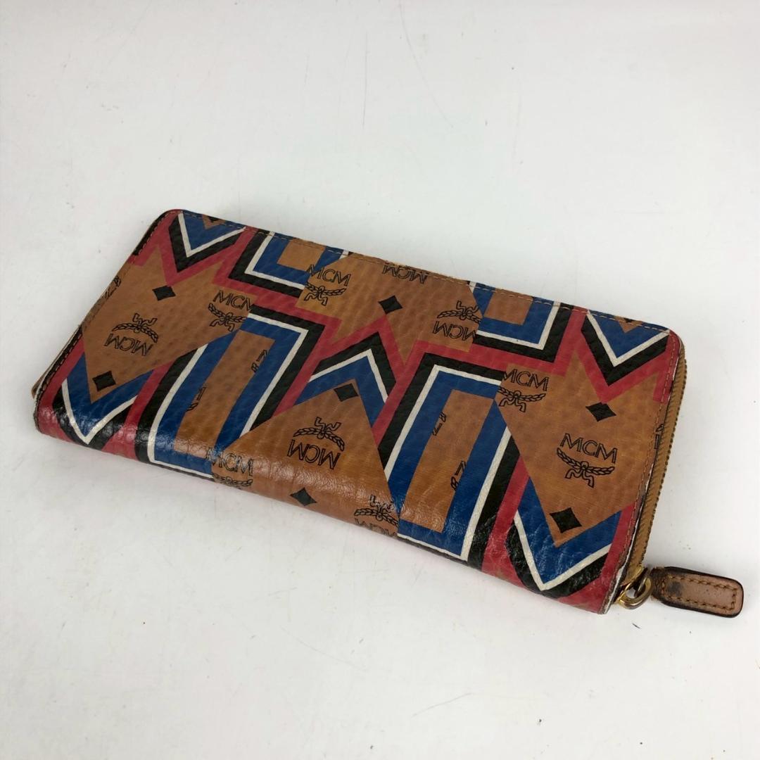 MCM エムシーエム ヴィセトス柄 ジッピーウォレット 長財布 小物 レディース