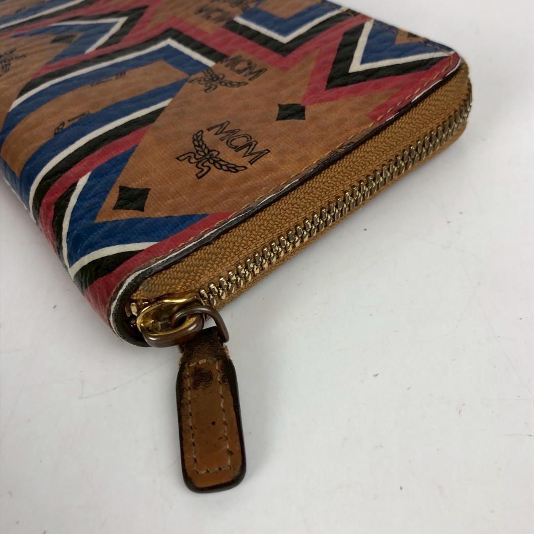 MCM エムシーエム ヴィセトス柄 ジッピーウォレット 長財布 小物 レディース