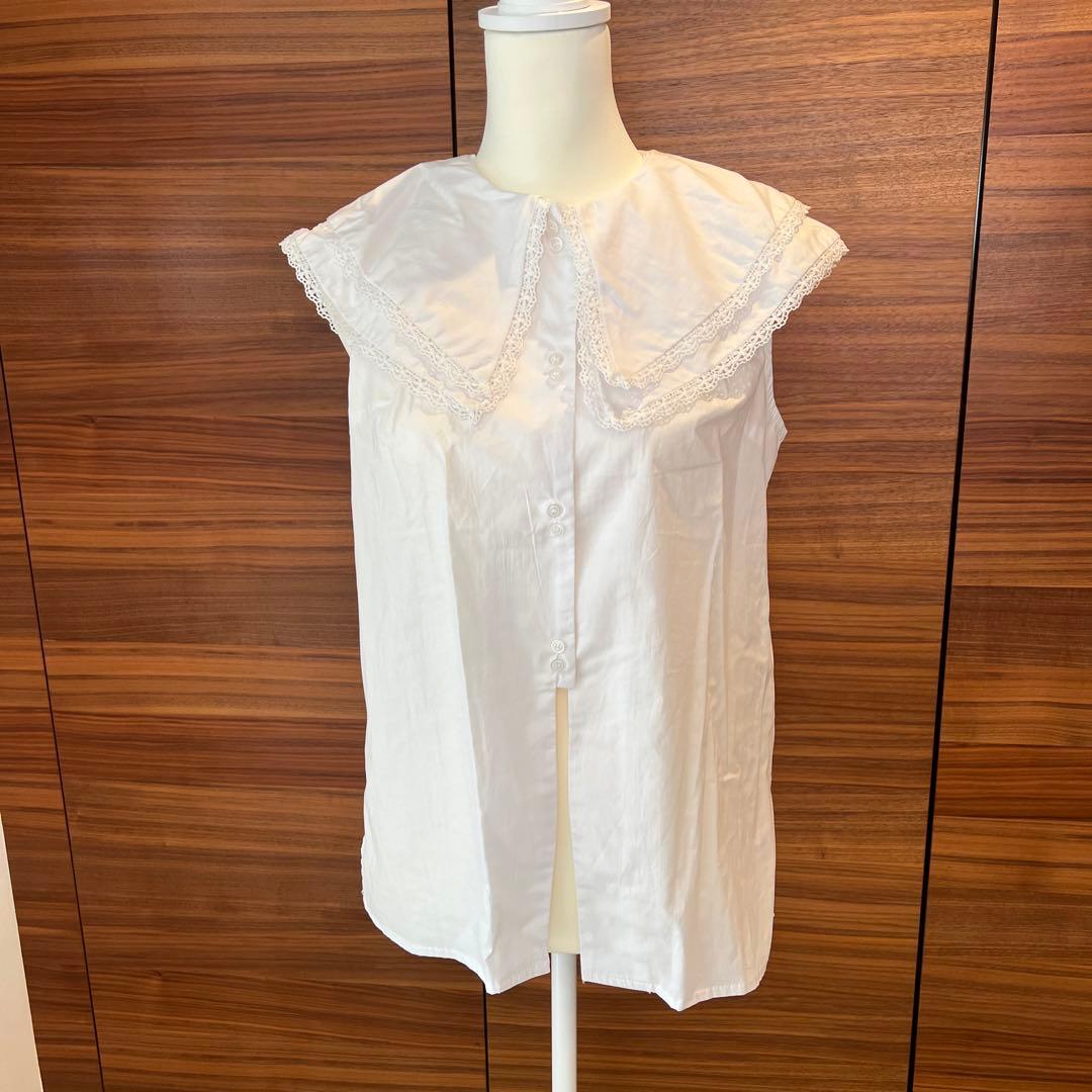 【新品未使用】Bibiy. AMOUR COLLAR BLOUSE ホワイト