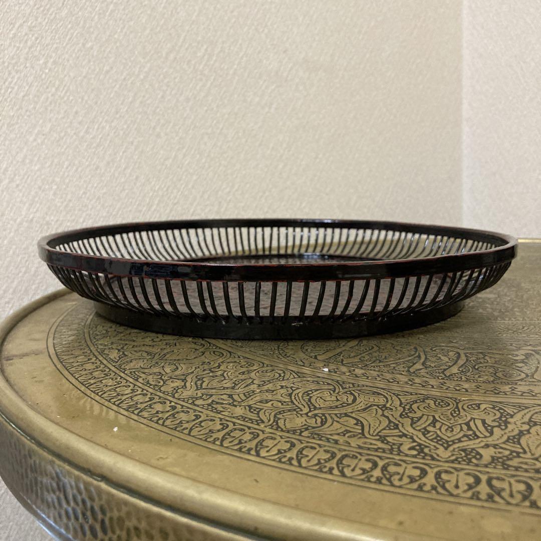 古道具】✴︎ 久留米九藍✴︎藍胎漆器✴︎菓子鉢✴︎未使用