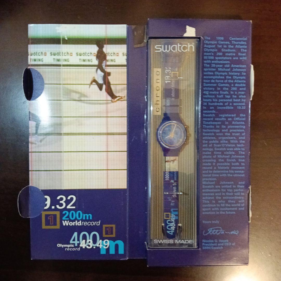 マイケル・ジョンソン　Swatch　陸上400m世界記録　Swatch時計