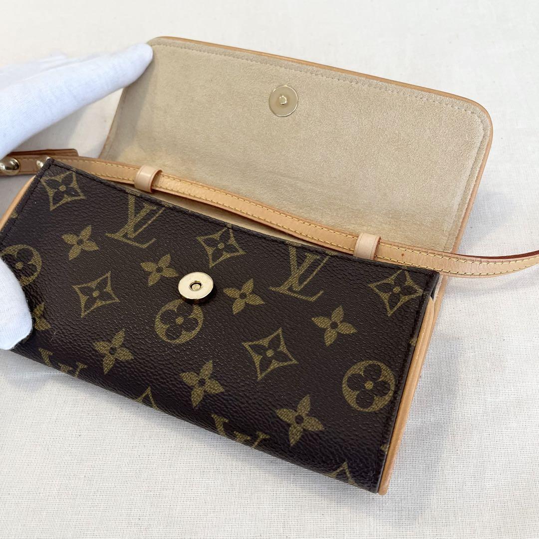 【未使用に近い】ルイヴィトンミニショルダーバックポーチLOUIS VUITTON 画像10