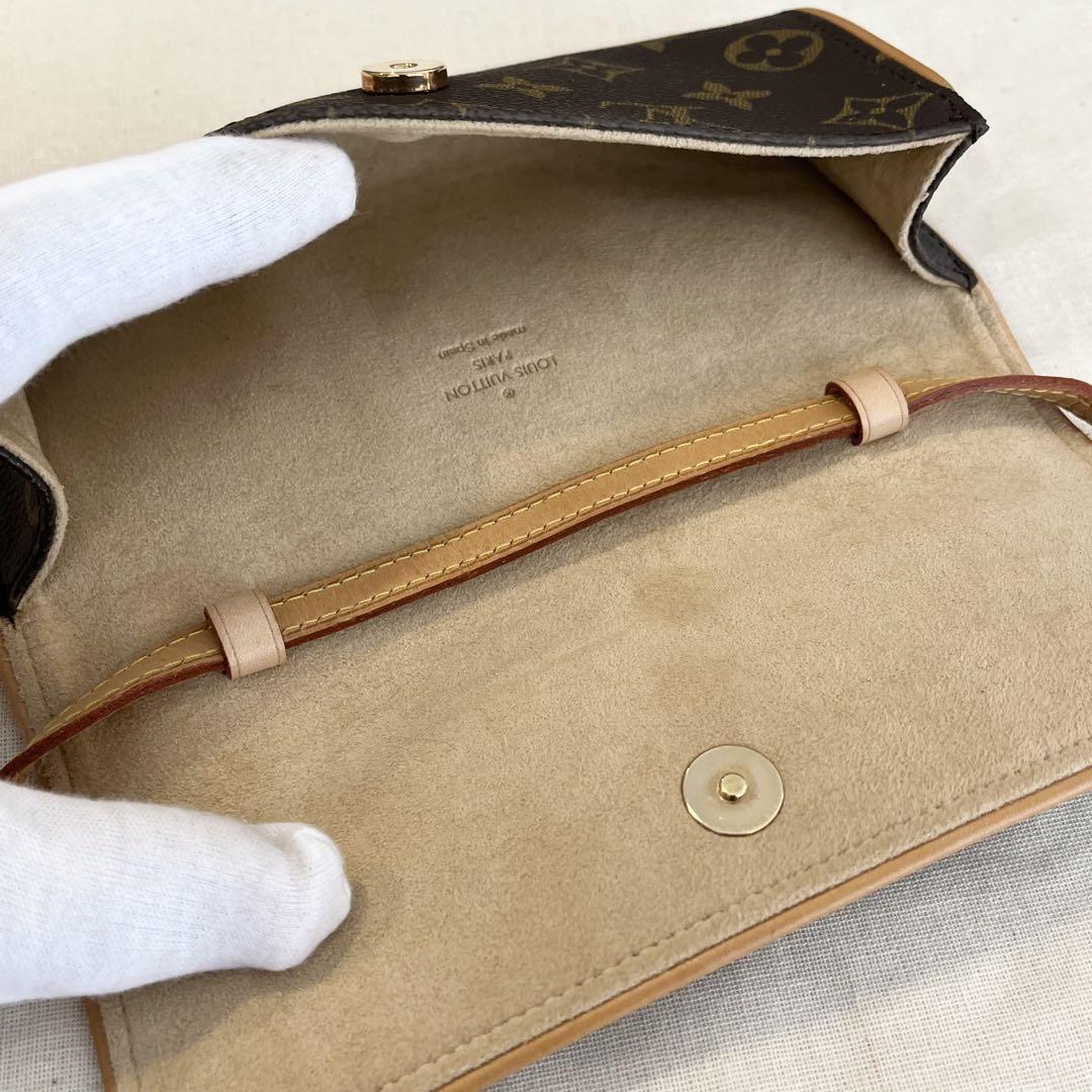 【未使用に近い】ルイヴィトンミニショルダーバックポーチLOUIS VUITTON 画像11