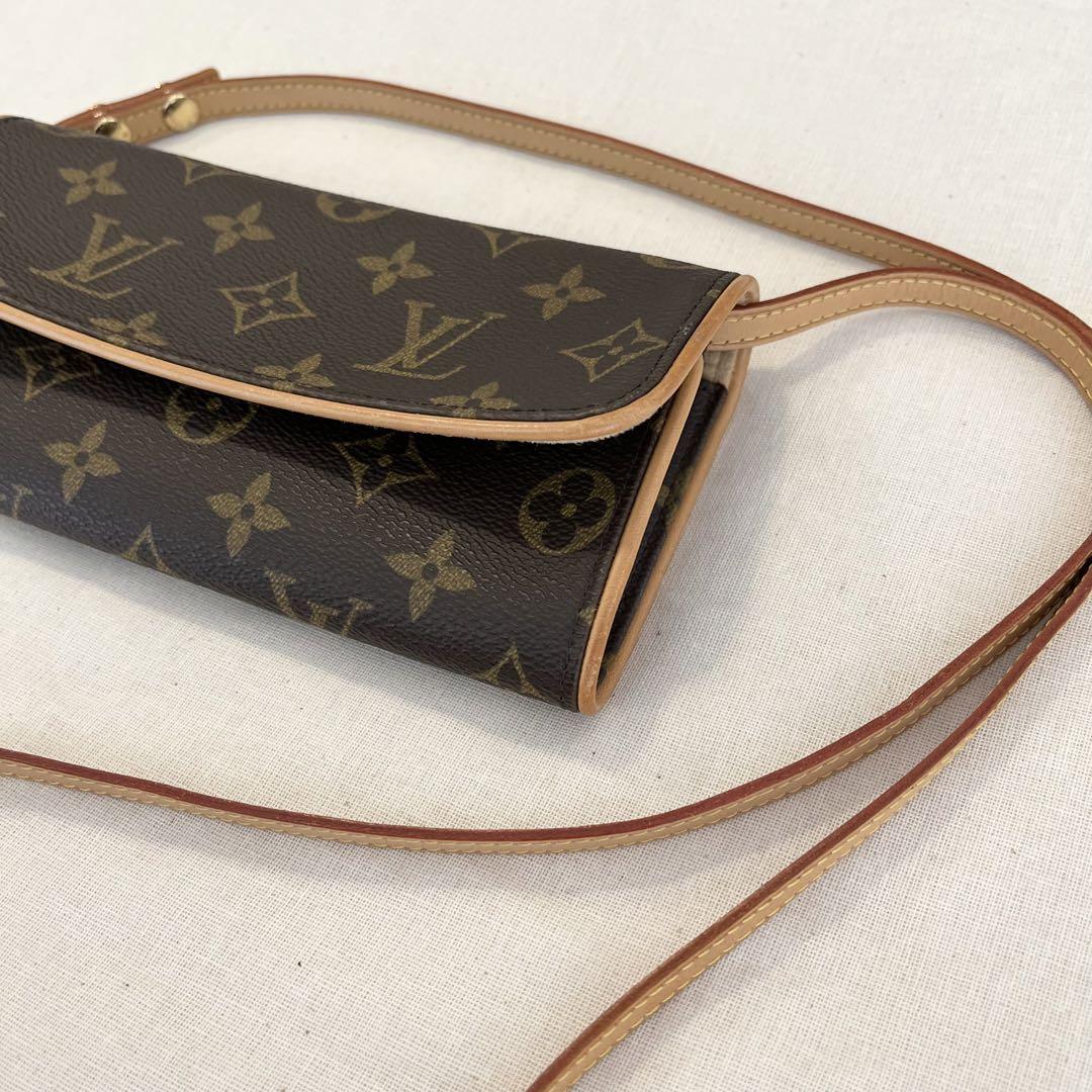 【未使用に近い】ルイヴィトンミニショルダーバックポーチLOUIS VUITTON 画像3