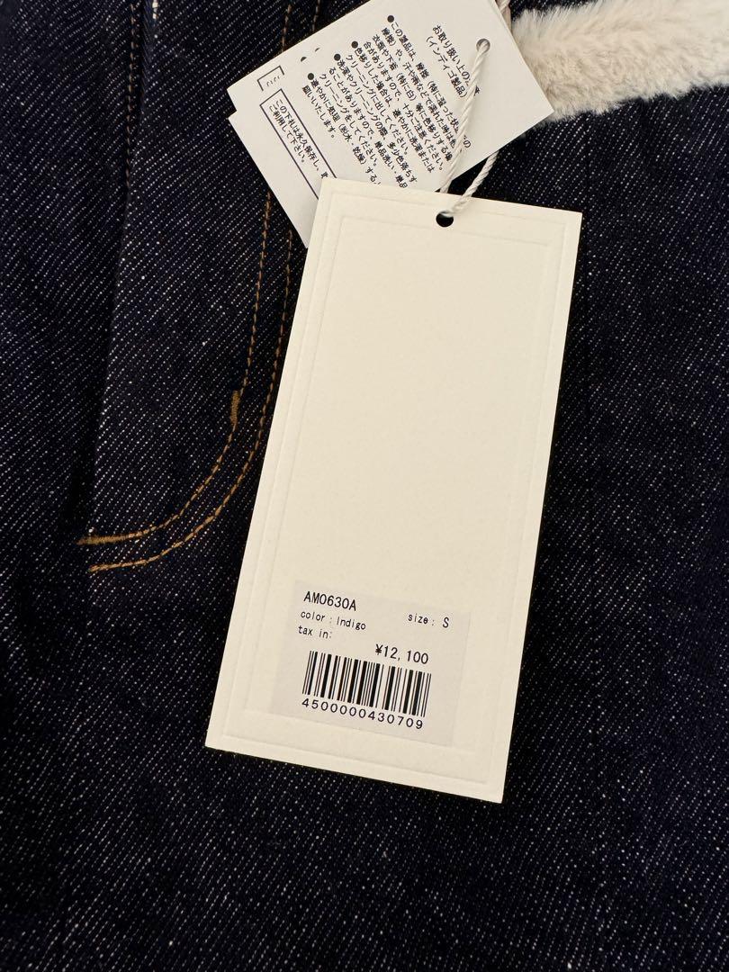スカート andmary Fur pocket denim skirt S