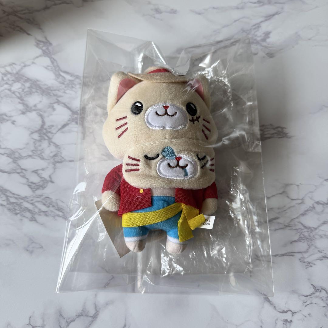 ワンピース ルフィ withCAT アイマスク付きぬいぐるみ