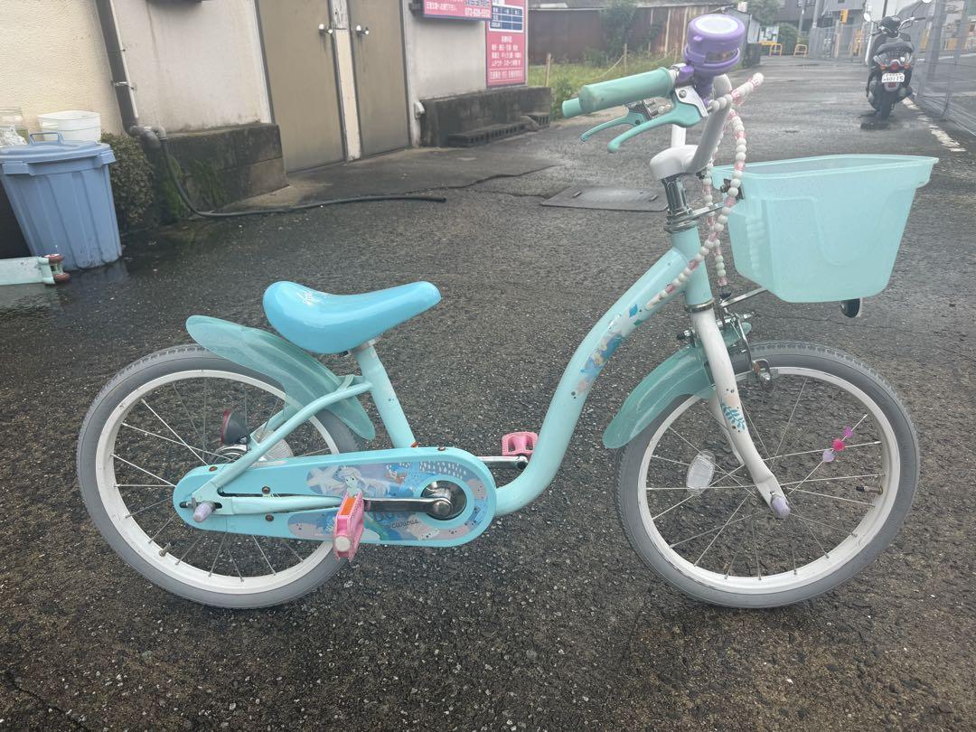 公式の店舗 水色 幼児用自転車 メルカリ - 前面バスケット付き 自転車本体
