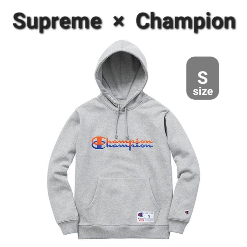 Supreme × Champion Scripted Hoodie  (S)