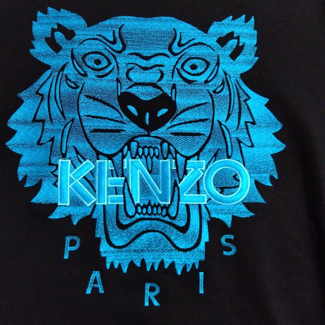 KENZO  メンズ・レディース/トレーナー・スェット/タイガー・ブルー/黒地
