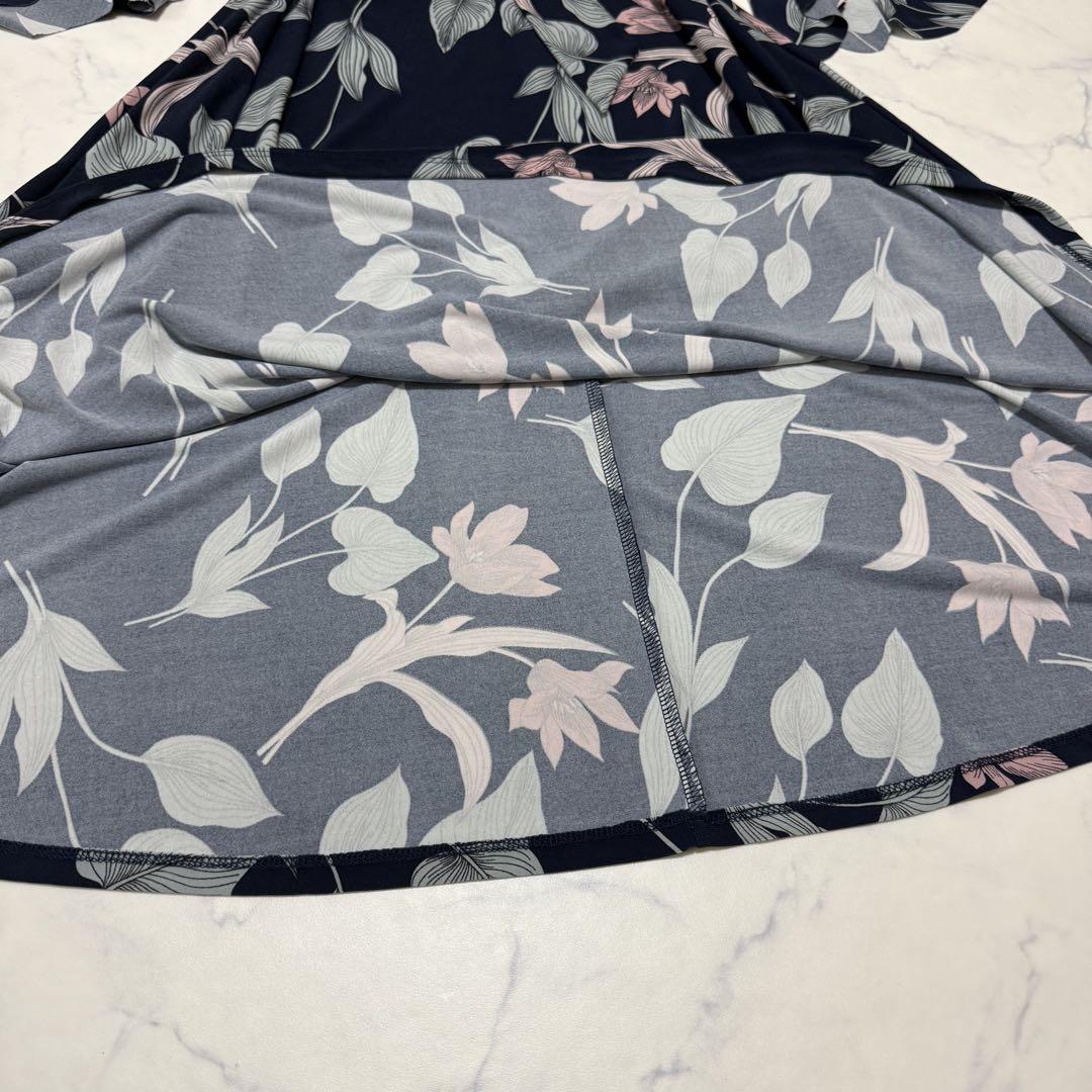 ブランドバッグ通販サイト LAUREN RALPH LAUREN ベルスリーブ 花柄ロングワンピース ワンピース ワンピース