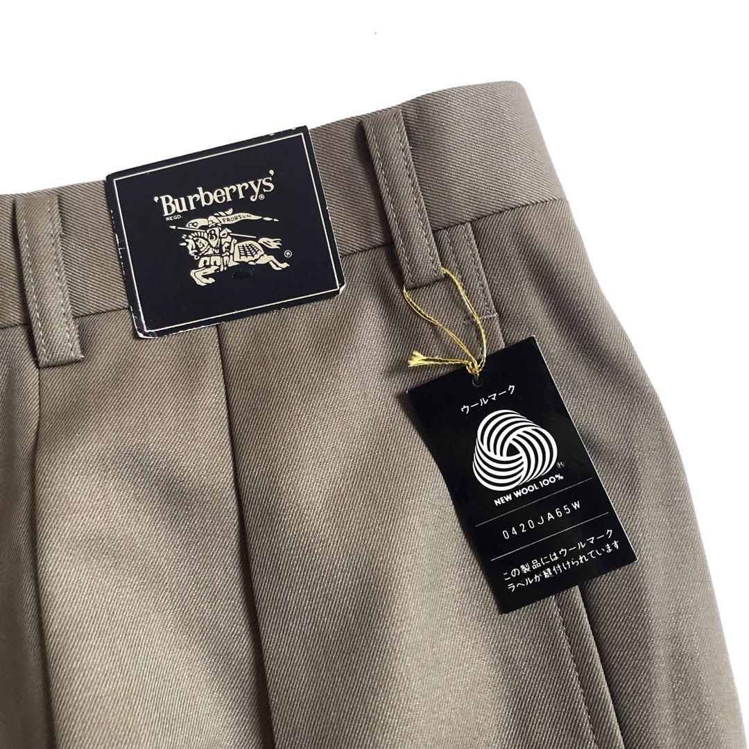 Burberrys 80s ウール ツータック スラックス