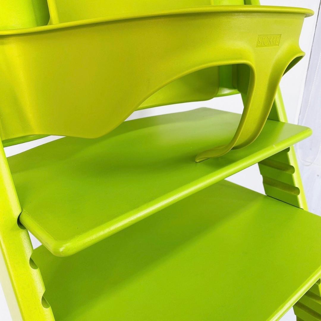 STOKKE  トリップトラップ 緑 ベビーセット付き