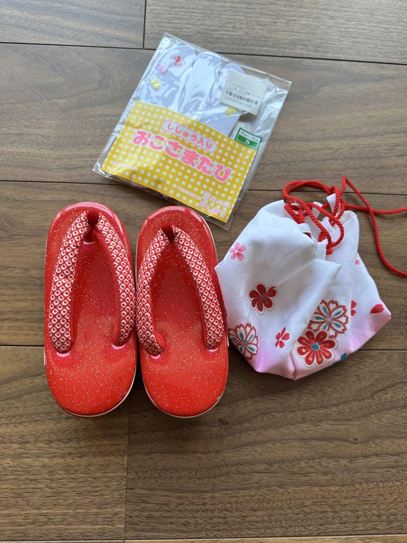 七五三 着物 3歳 女の子 被布着物7点セット おまけ付き